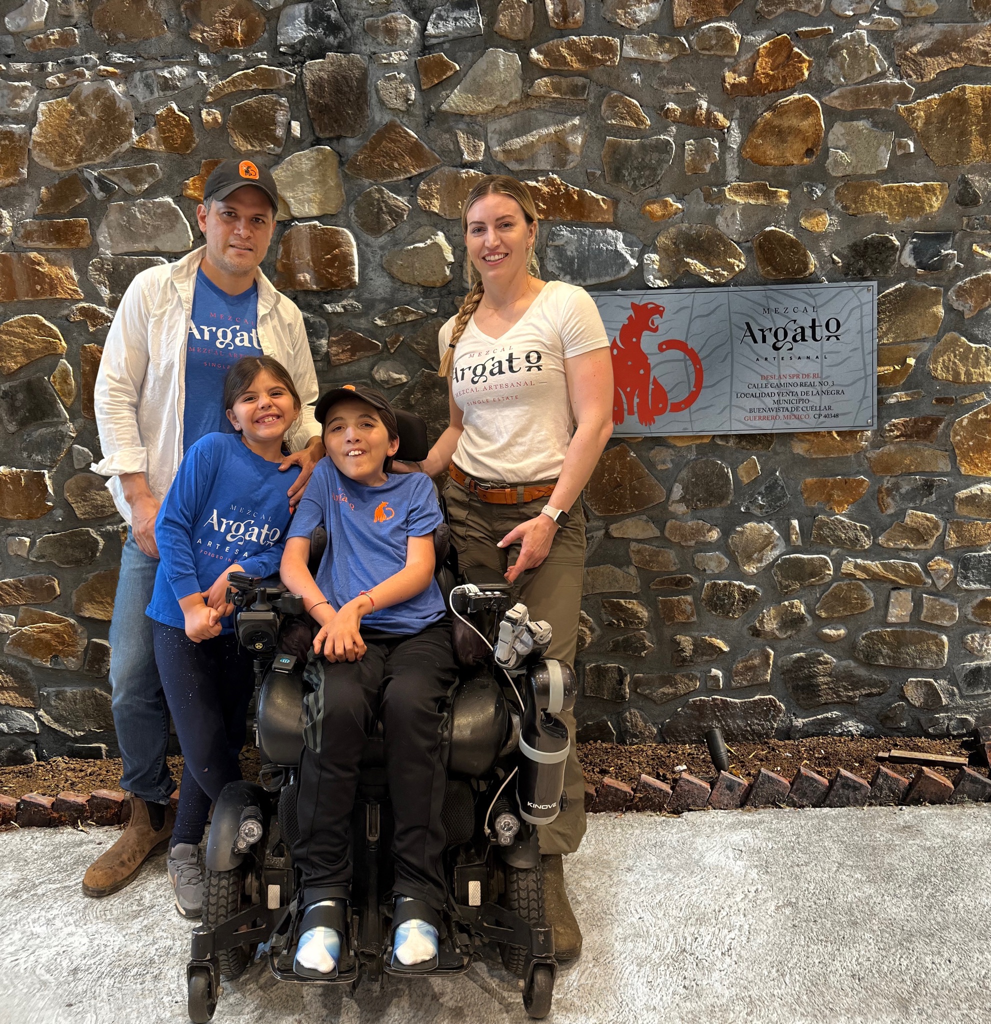 Mezcal Argato family and workers on the agave estate in Guerrero, Mexico